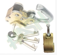 40 ans de garantie Cadenas personnalisés OEM en laiton 100%/Cadenas de style antique/Cadenas de prison d'Alcatraz avec 3 clés principales