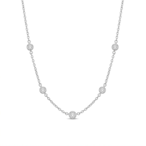 Luxury Cinq <b>Bubbles</b> Moissanite Pendant Necklace in 925 Sterling Silver for Women <b>Wedding</b> Party Gift Jewelry Handmade - Product Image 4