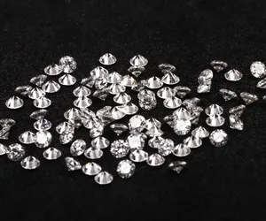 Diamant de laboratoire rond taille brillant 1 carat, 1 mm, couleur DEF, clarté VVS, pierres d'accentuation latérales, lot de 200 pièces, fabrication directe - Product Image 5