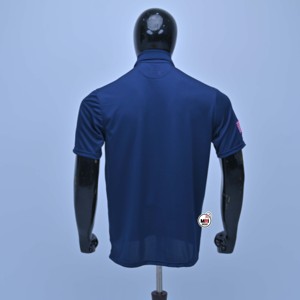 Camisetas Polo de Manga Corta Azul Marino para Hombre OEM con Bordado de la Bandera Americana en el Manga Izquierdo, Tejido de Punto de Secado Rápido, Estilo Casual - Product Image 2