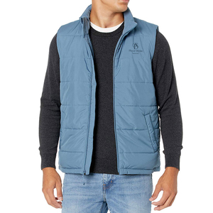 <b>Men</b> Insulated Puffer Vest Windproof Sleeveless Jacket With Soft Comfortable Fabric For Cold Weather Wear - Product Image 4