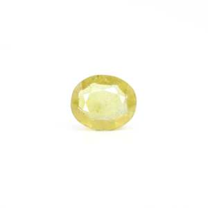 3 Carat Oval Cut Yellow Sapphire Loose Gemstone 10x12mm for Fine Jewelry - Product Image 1