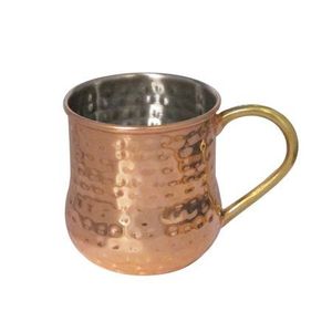 Taza de cerveza de cobre estilo vintage con asa de latón antiguo, diseño martillado, taza para té y café para beber. - Product Image 4