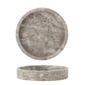 Round <b>marble</b> display tray decorative vanity tray luxury organizer jewelry tray candle holder bathroom tray <b>coffee</b> <b>table</b> decor - Product Image 1