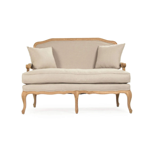 Ensemble de canapés en teck massif de style moderne pour salon et extérieur avec pieds en bois - Product Image 3