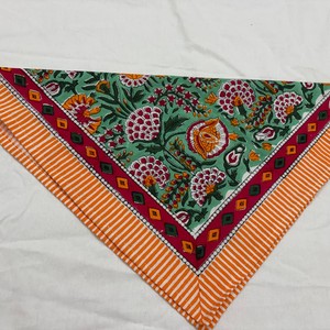 Serviette carrée florale indienne faite à la main, 100% coton pur, écologique, vintage, durable, biologique, personnalisable, imprimée au bloc - Product Image 3
