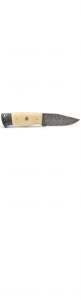 Cuchillo de Cocina Artesanal de Acero de Damasco con Hoja Martillada y Mango de Hueso Natural para Rebanar - Product Image 5