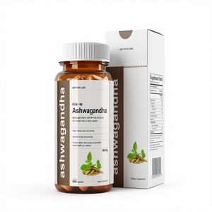 Suppléments diététiques à base de plantes en gros de qualité supérieure KSM 66 Capsules d'Ashwagandha au meilleur prix du marché de l'Inde - Product Image 2