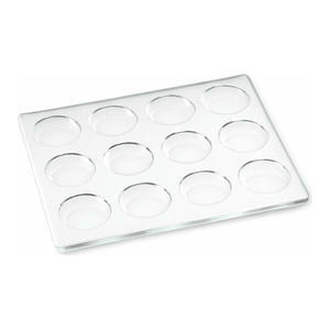 Microplaca de vidrio de 12 orificios para placas de ensayo, con pozos de 14 mm para condensación y sedimentación - Product Image 2