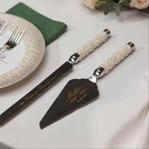 Premium Wedding <b>Cake</b> <b>Server</b> Set Elegant Stainless Steel Dessert Cutting Collection - Product Image 3