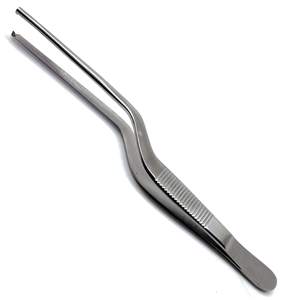 Pinzas de Bayoneta de Acero Inoxidable de 5.5 Pulgadas, Instrumento Quirúrgico ENT para Aplicación de Apósitos, Certificado CE ISO - Product Image 1