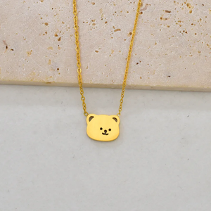 สร้อยคอทรงเรขาคณิตสำหรับผู้หญิง ทำจากสแตนเลส 304 ชุบทองคำแท้ 18K ความหนา 0.03µm-0.05µm พร้อมสายโซ่แบบเคเบิล - Product Image 4