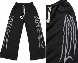 Pantalones Deportivos Personalizados para Hombre, Estilo Holgado, Joggers Urbanos de Algodón y Felpa con Estampado Gráfico, Fabricante OEM - Product Image 1