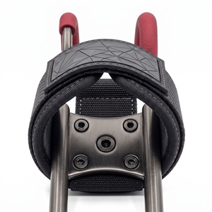 Crochets de musculation robustes de qualité supérieure pour levage de charges lourdes, avec sangle métallique antidérapante en caoutchouc et coton, très demandés - Product Image 5