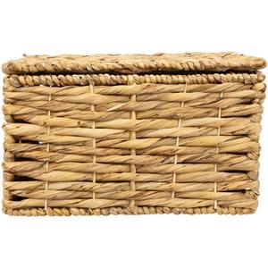 ชุดตะกร้าเก็บของสานจากผักตบชวา 3 ใบ พร้อมฝาปิด ตะกร้าเก็บของทำมือ ขายส่ง เป็นมิตรกับสิ่งแวดล้อม ผลิตในเวียดนาม - Product Image 5