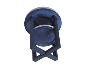 Mesa Auxiliar Redonda de Diseño Moderno con Chapa de Madera ASH para Sala de Estar, Dormitorio, Oficina, Estilo Antiguo - Product Image 5