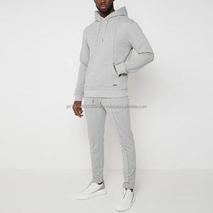 Lightweight Grey French Terry Hoodie Sweatshirt Jogger <b>Slim</b> Fit High Quality Custom Logo Fitness Sports <b>Men</b> Gym Hoodie - Product Image 3