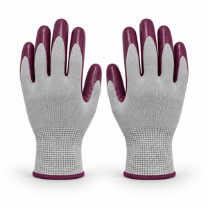 Gants en nitrile pour la construction, gants de travail de protection robustes avec grip renforcé pour les outils, l'équipement et la construction - Product Image 3