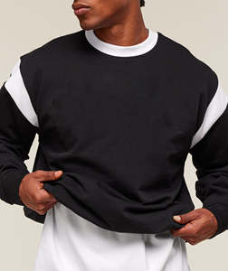 Sudadera Extra Grande Personalizada, 100% Algodón, 420 GSM, Cuello Redondo, Apliques Bordados, Secado Rápido, Transpirable - Product Image 5