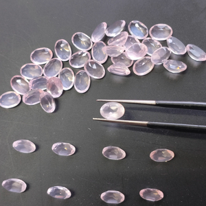 Cuarzo Rosa Natural, Corte Ovalado de 6x4MM, Gema Suelta de la Mejor Calidad para la Fabricación de Joyas - Product Image 4