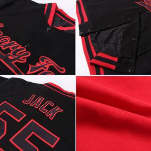 Best Selling Red Grey Varsity <b>Jacket</b> Wool Body PU <b>Leather</b> Sleeves Custom Letterman <b>Jacket</b> Embroidered Logo OEM Factory - Product Image 3