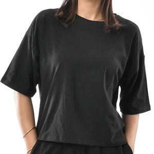 Nouveau design de haut de yoga à épaules tombantes pour femmes, vêtements de fitness à séchage rapide, vêtements de sport courts, vêtements de sport pour femmes, t-shirt de sport - Product Image 4
