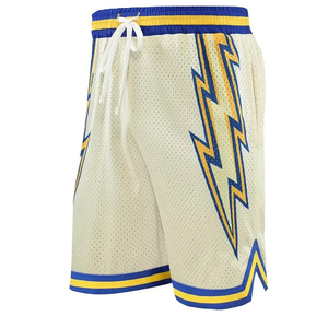 กางเกงบาสเก็ตบอลตาข่ายแบบซับลิเมชั่นคุณภาพสูงสั่งทำจากโรงงาน กางเกงออกกำลังกายฟิตเนสใส่สบายเอวยางยืด กางเกงลำลอง - Product Image 4