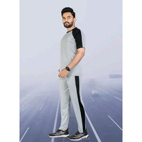 Ensemble T-shirt et pantalon de sport pour homme, séchage rapide, 100% polyester, vêtements de sport, course à pied, entraînement, vêtements de sport actifs