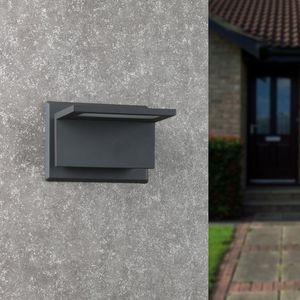 Lampada da Parete LED Moderna per Esterni, Lanterna in Alluminio 17309, Nuovo Design per Portico e Ingresso - Product Image 1