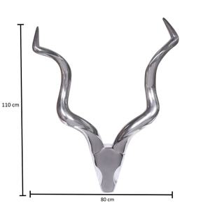 80x10x110cm Modern Antelope Head Tabletop Sculpture Artistic Animal <b>Decor</b> Eco-Friendly Durable for Living Room Handmade - Product Image 5