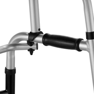 รถช่วยเดินแบบพับได้ 2-in-1 น้ำหนักเบา ทำจากอลูมิเนียม พร้อมที่วางแขนถอดออกได้ ล้อขนาด 5 นิ้ว แบบตัน ปรับความสูงได้ - Product Image 3