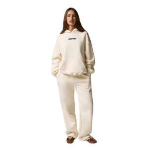 Conjunto de chándal con capucha para mujer, sudadera oversize, pantalones de pierna recta con cordón en la cintura, conjunto de dos piezas relajado estilo streetwear - Product Image 1