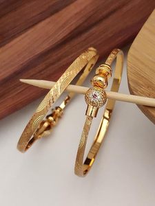 Women's Gold Plated Alloy Bangle <b>Bracelets</b> With <b>Crystal</b> Rhinestone Ball Design Classic Style Gift Jewelry - Product Image 5