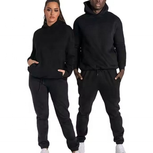 Logo personnalisé Ensembles de jogging pour hommes Fabricant de survêtements de jogging Ensembles de pantalons de survêtement pour femmes Survêtement lourd pour homme 100% coton - Product Image 1