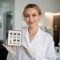 Booster cutané multi-ingrédients : Acide hyaluronique, peptides, complexe d'acides aminés et vitamines – Solution liquide hydratante et raffermissante en boîte