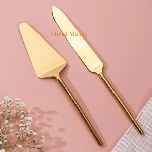 Gold <b>Cake</b> <b>Servers</b> Set of 2 - Product Image 3