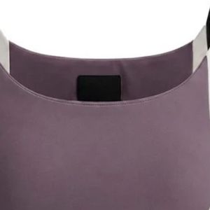 Soutien-gorge de sport pour femme, couleur unie mauve, col rond, sans manches, coupe ajustée, idéal pour la gym, l'entraînement, le fitness et le yoga - Product Image 2