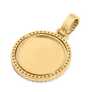Pendentifs photo personnalisés VVS en or massif 10K_14K plaqué or, sertis de diamants brillants certifiés GIA, pour rappeurs hip-hop - Product Image 3