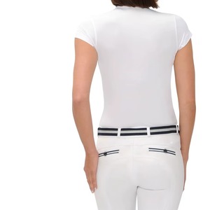 Camiseta de malla de alto rendimiento para mujer, estilo personalizado, ropa ecuestre occidental de spandex, disponible en todas las tallas y colores. - Product Image 6