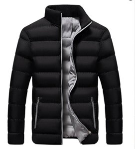 Blouson d'hiver matelassé confortable pour homme en toile respirante, col montant, personnalisable, style urbain, fournisseur direct - Product Image 3