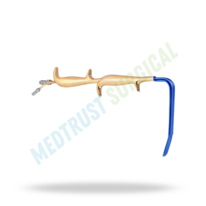 Retractor de Fibra Óptica Estilo Ferriera, Doble Mango, Aislado, Extremo Liso 18.5, Instrumento Quirúrgico - Product Image 4