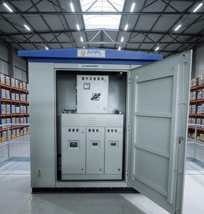 Fabricante de Subestaciones Compactas de 1250 kVA, Refrigeradas por Aceite, 20kV 400V ONAN ONAF, Bobinado de Cobre, Aislamiento Clase A, Marca HT LT - Product Image 3