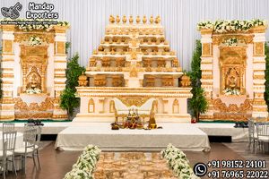 Mandap tradicional estilo templo para la grandiosa celebración de bodas en el sur de la India, Mandap Tirupati Balaji para bodas hindúes tradicionales - Product Image 5
