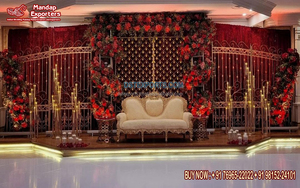 Panneaux de toile de fond en métal pour scène de mariage, meilleure réception de mariage, cadres de scène, superbe décor de mariage, ensemble d'arcs en métal - Product Image 6