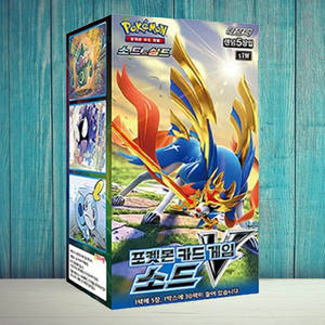 Caja de Sobres de Cartas Coleccionables de Pokémon Sword v, Edición Coreana, Personajes de Anime, Cartas Coleccionables de Pokémon, Colección en Venta - Product Image 3