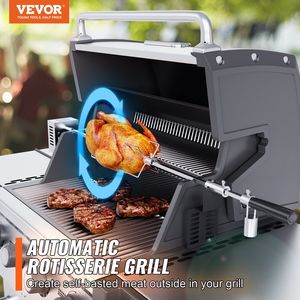 Kit Girarrosto Elettrico Automatico Universale 110V 9W in Acciaio Inossidabile per Barbecue, Utensili Robusti - Product Image 2