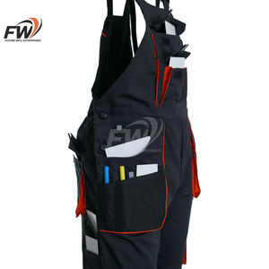 Ropa de Trabajo Transpirable Personalizada para Hombre, Pantalones de Trabajo con Tirantes, Multibolsillos y Estampado en Relieve para Trabajos de Construcción - Product Image 2