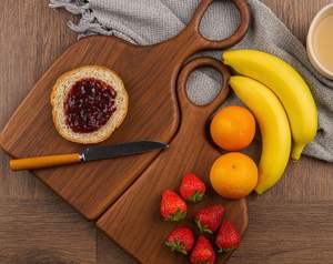 Tabla de Cortar Rectangular de Madera de Acacia Premium Hecha a Mano, Duradera, con Asa, 1.5 cm de Grosor, Apta para Lavavajillas, Fácil de Limpiar - Product Image 2