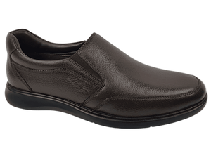 Zapatos de Vestir Negros para Hombre, Parte Superior de Piel de Oveja, Diseño Slip-On, Puntera Acolchada, Suela de EVA Antiolor y Antideslizante, para Oficina, Trabajo, Todas las Temporadas, Color Sólido - Product Image 1