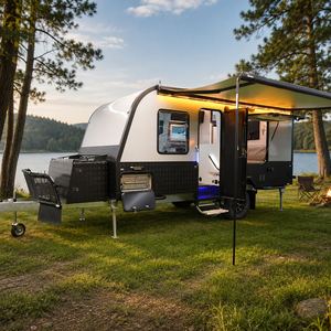 Caravana Todoterreno Manley de 16 pies 4x4, Mini Remolque Camper con Baño Completo, Toldo y Cocina, para 2 Personas, Ideal para Campamentos Familiares - Product Image 1